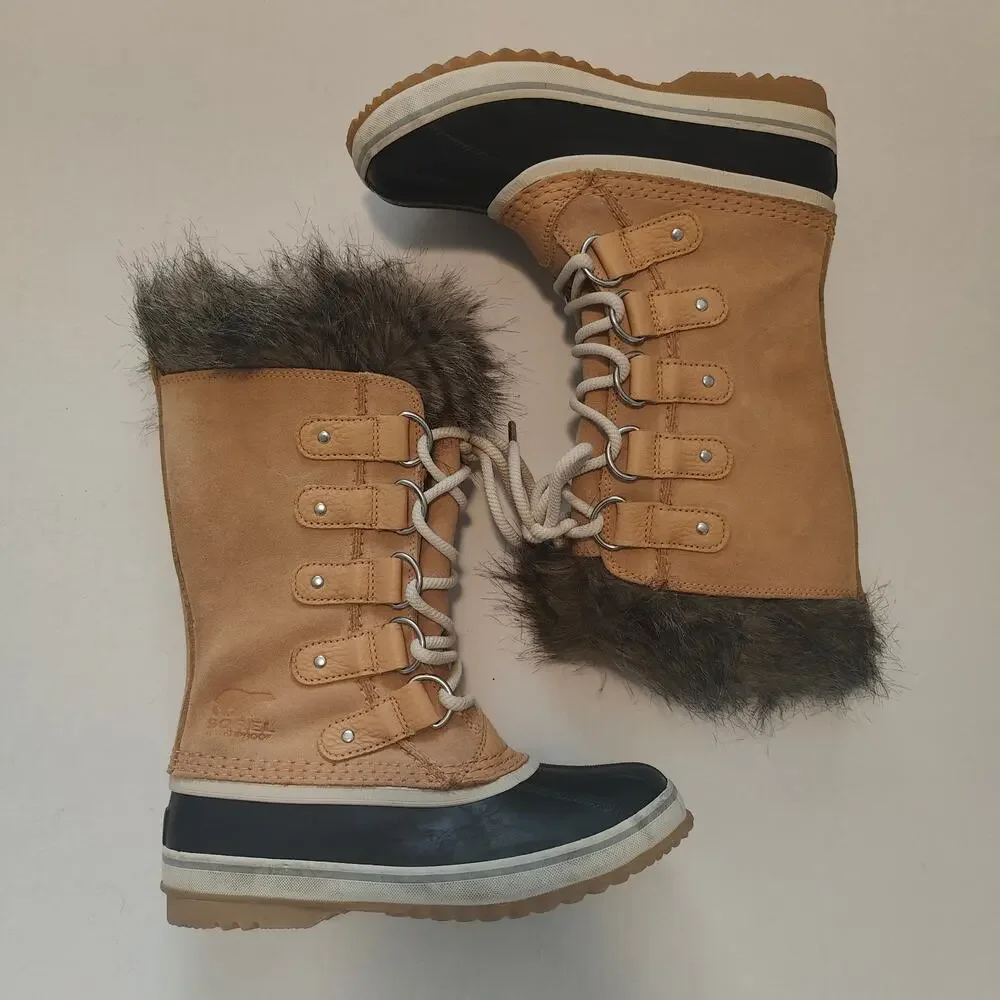 SOREL Women's Joan Of Arctic Snow Boot in Camel Brown size 5 NEW Without Box*